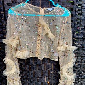 Star studded crop top